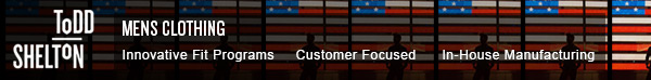 Men's clothing made in the USA