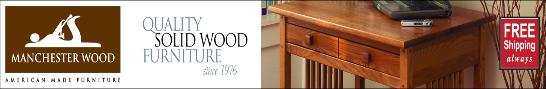 Solid wood furniture made in the USA